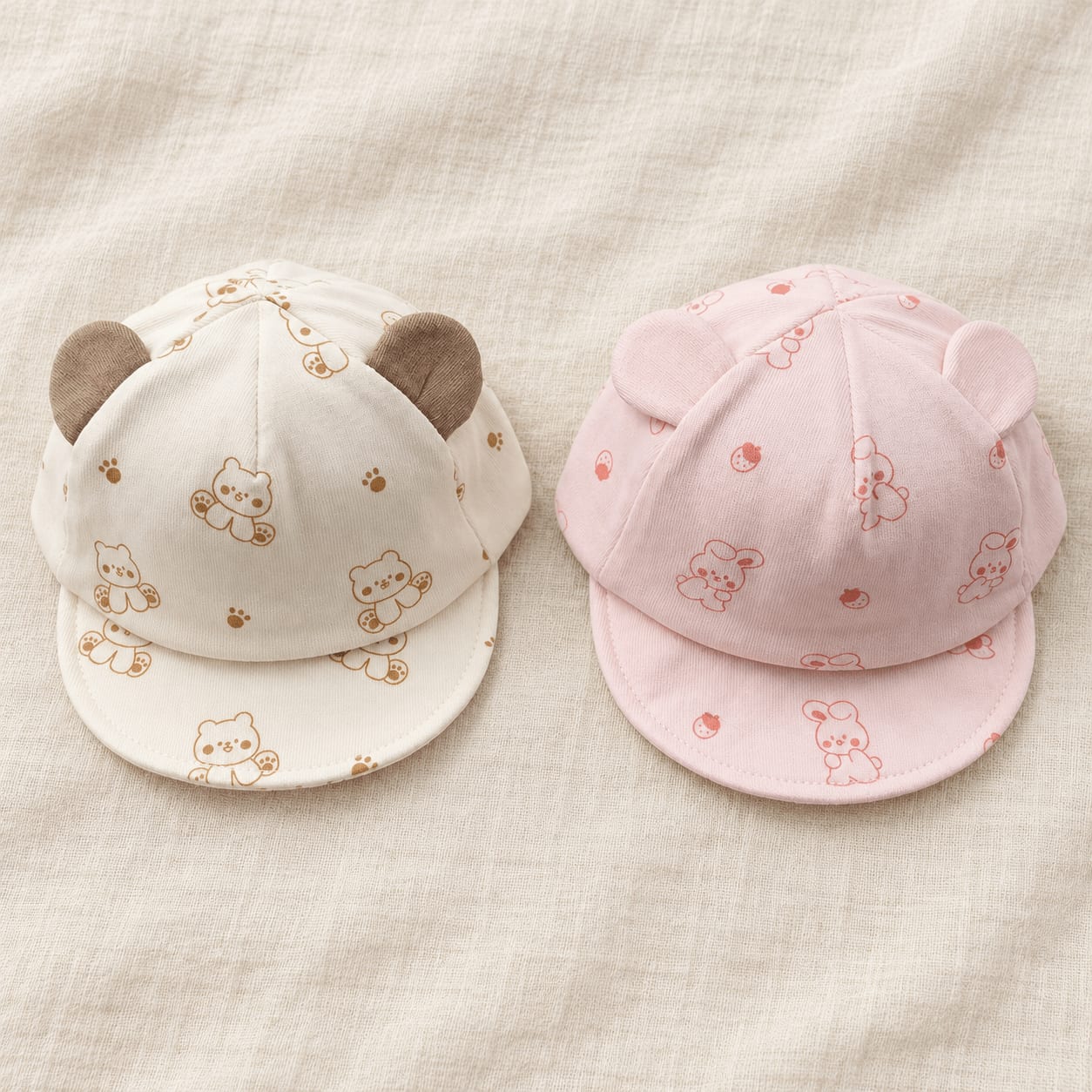 Cozy Animal Ear Baby Cap